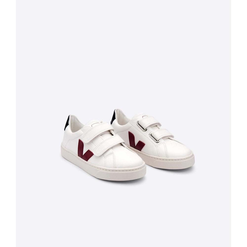 Pantofi Copii Veja ESPLAR CHROMEFREE White/Black/Red | RO 727FDN